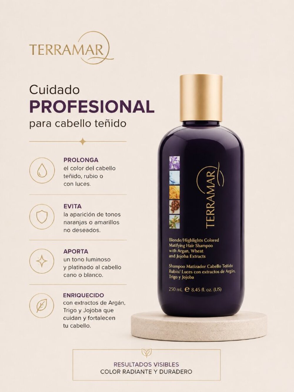 Shampoo Matizador Cabello Teñido Rubio/Toning Shampoo for Blonde Dyed Hair